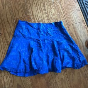 Blue with sparkle design skirt